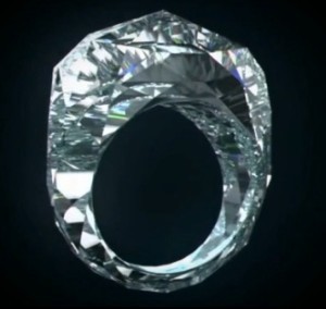 100% diamond ring, made by Shawish