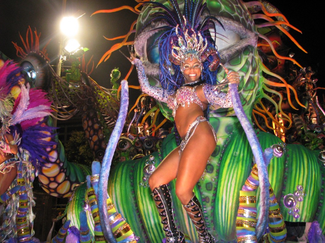 Exuberance at Carnival in Rio de Janeiro