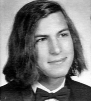 Steve Jobs at high school graduation