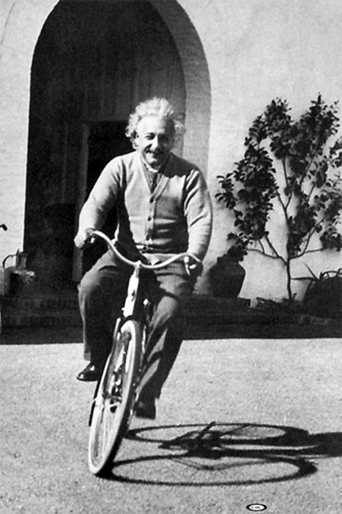 Albert Einstein - bicycle riding