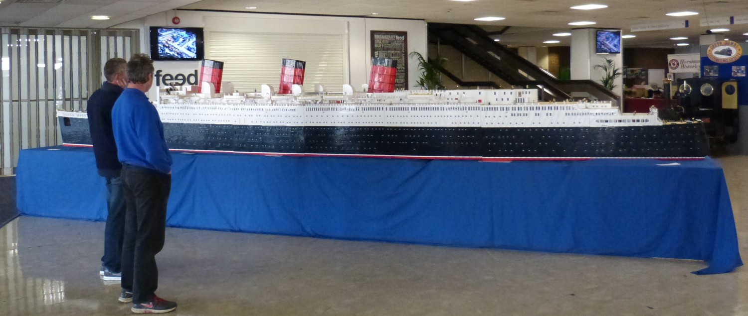 Queen Mary made out of Lego