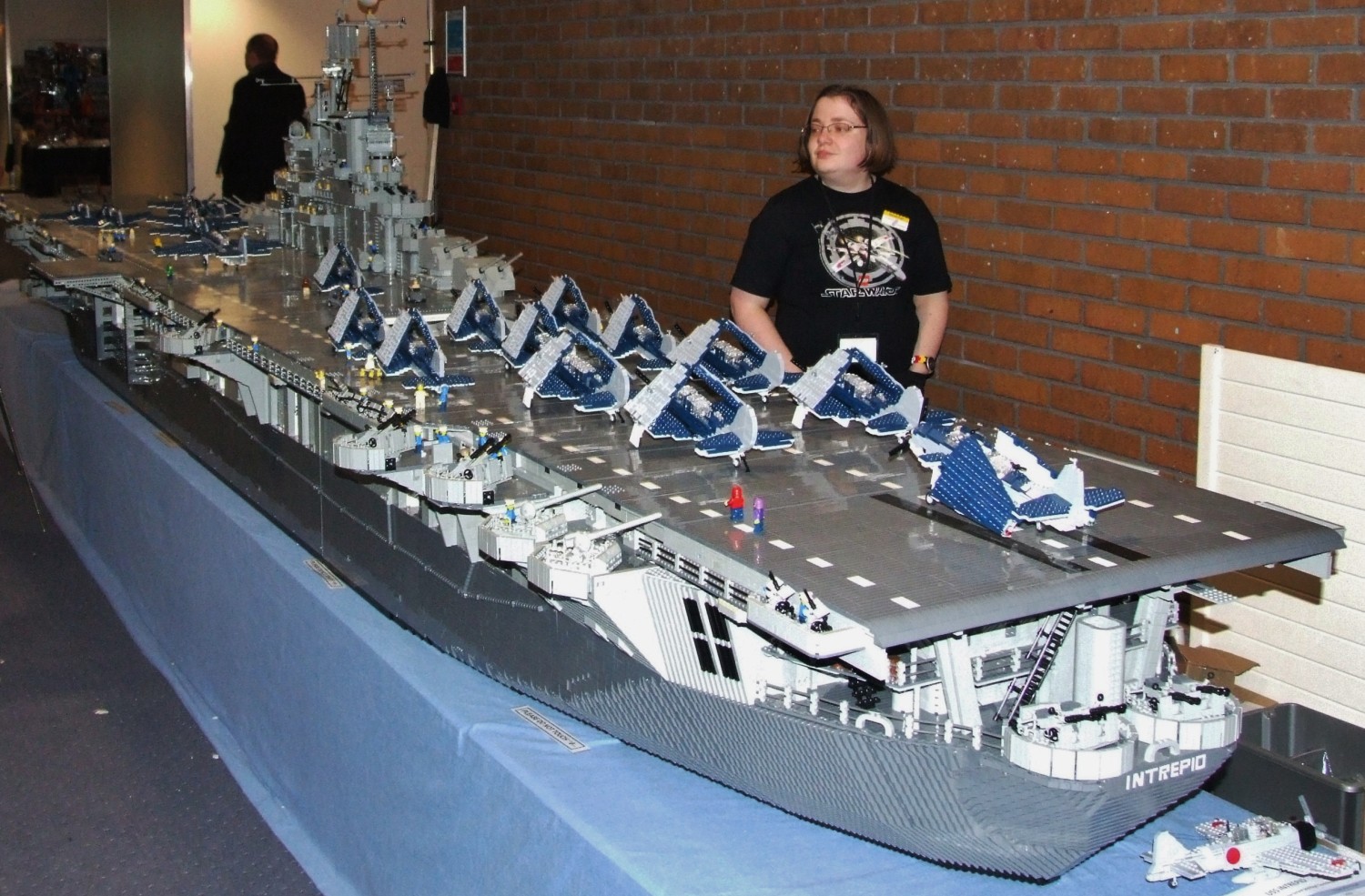 U.S.S. Intrepid made out of Lego