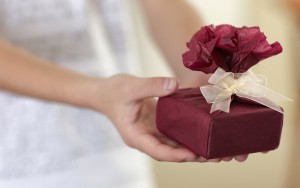 Beautifully wrapped gift